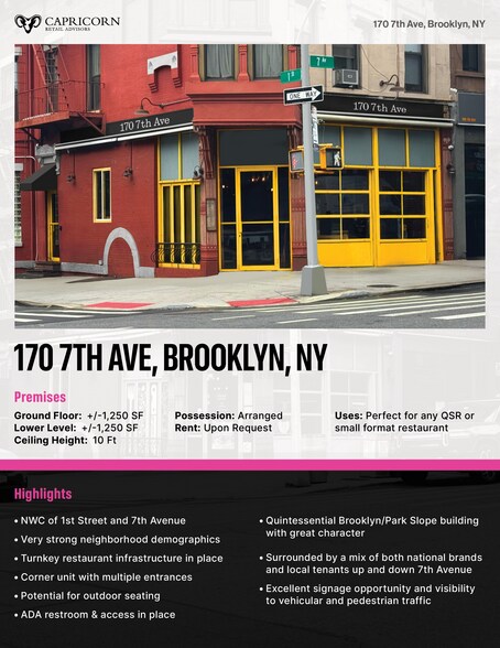 Primary Photo Of 170 7th Ave, Brooklyn Storefront Retail Residential For Lease