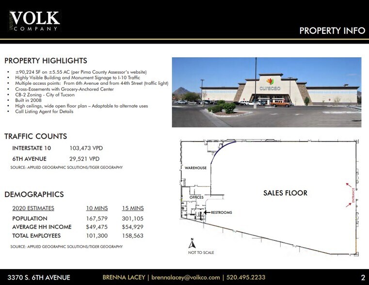 More Photos Of 3390 S 6th Ave, Tucson Freestanding For Lease