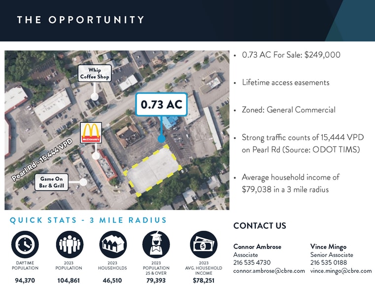 More Photos Of 6405 Pearl Rd, Parma Heights Land For Sale