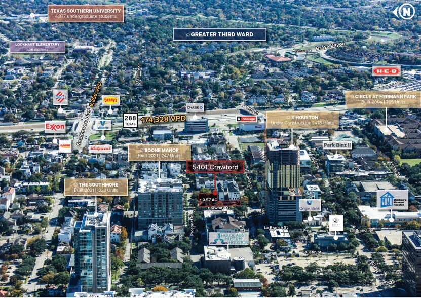 More Photos Of 5401 Crawford Street, Houston Land For Sale