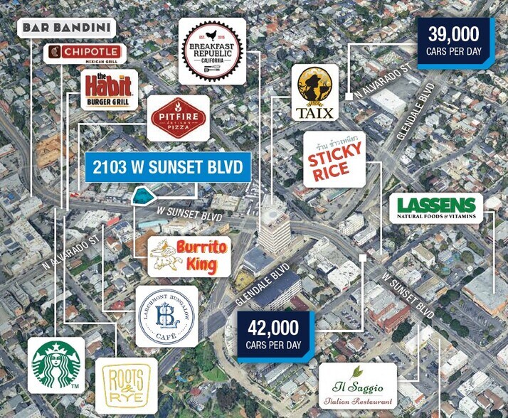 More Photos Of 2101-2109 W Sunset Blvd, Los Angeles Restaurant For Lease