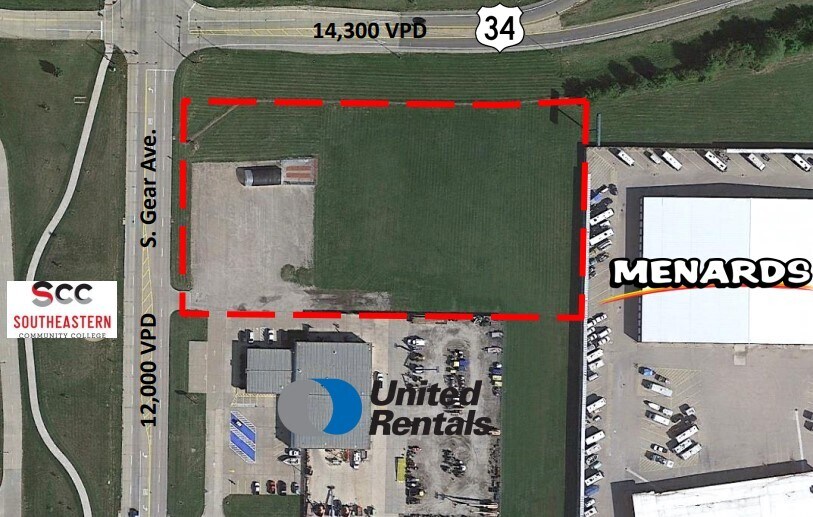 Primary Photo Of 1050 S Gear Ave, West Burlington Land For Lease