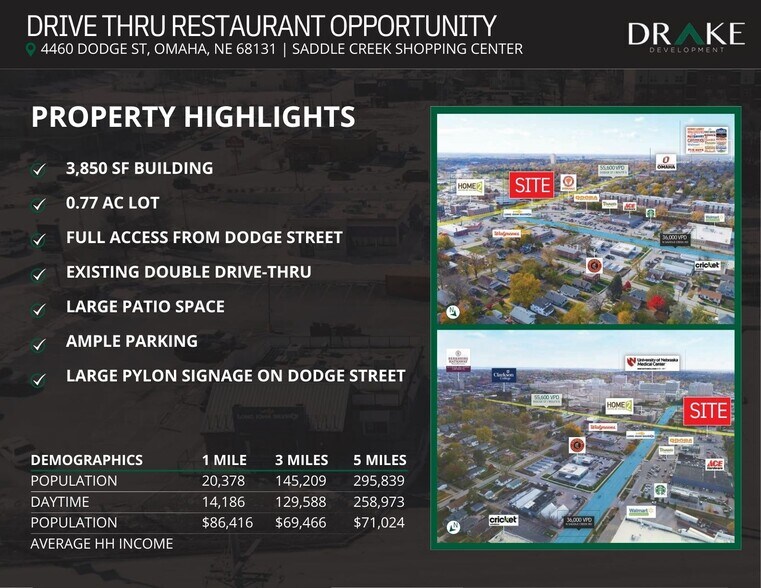 More Photos Of 4460 Dodge St, Omaha Fast Food For Lease