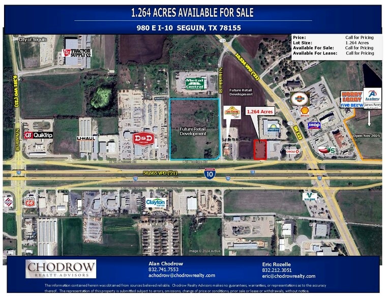 Primary Photo Of 980 E Interstate 10, Seguin Land For Sale