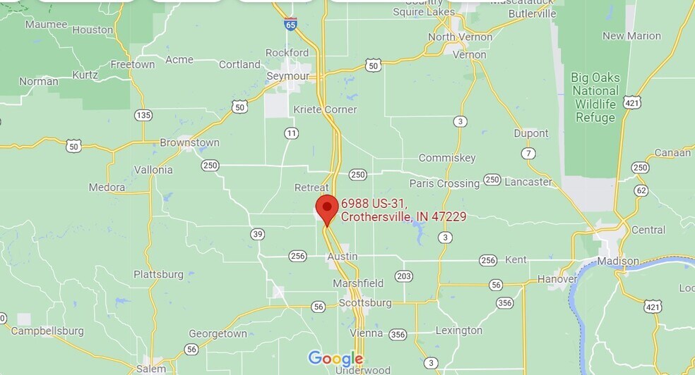 More Photos Of 6988 US 31, Crothersville Land For Sale