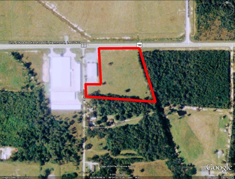 Primary Photo Of Highway 190 & Booker Rd @ Booker Rd, Hammond Land For Sale