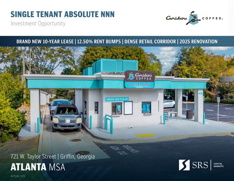 Primary Photo Of 721 W Taylor St, Griffin Fast Food For Sale