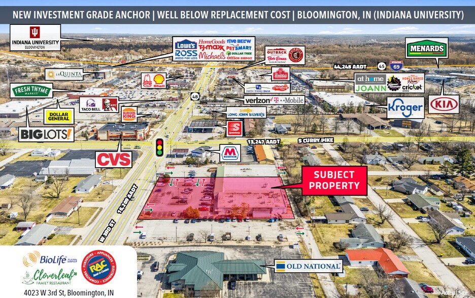 Primary Photo Of 4023-4025 W 3rd St, Bloomington Storefront For Sale