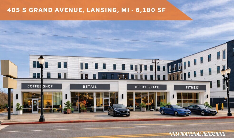 Primary Photo Of 405 S Grand Ave, Lansing Storefront Retail Office For Lease
