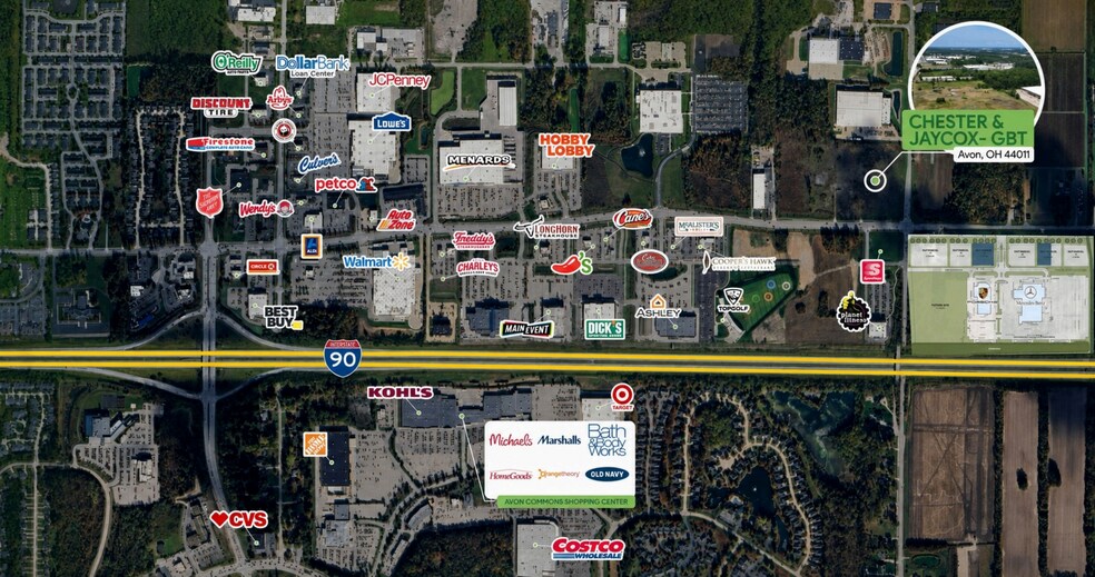 More Photos Of NWC Chester Rd & Jaycox Rd, Avon Land For Lease