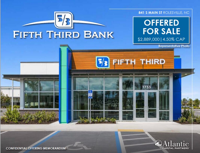 Primary Photo Of 841 Main st, Rolesville Bank For Sale
