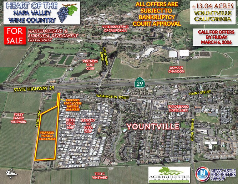 Primary Photo Of NEQ Washington St @ Land Ln, Yountville Land For Sale