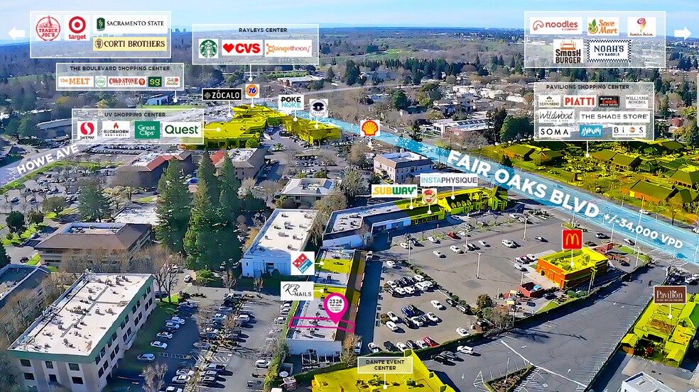 More Photos Of 2326 Fair Oaks Blvd, Sacramento Storefront For Lease