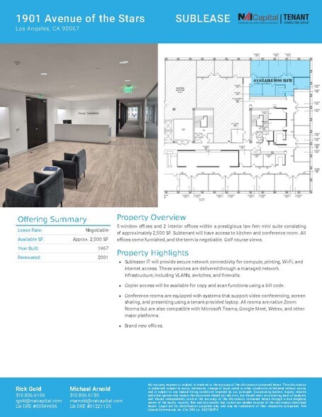 More Photos Of 1901 Avenue of the Stars, Los Angeles Office For Lease