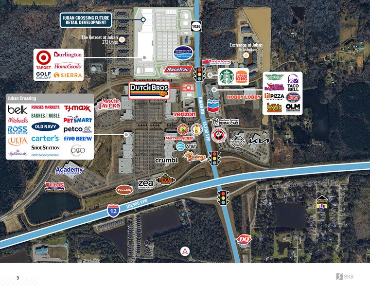 More Photos Of SWC Juban Crossing Boulevard and Juban Road, Denham Springs Fast Food For Sale