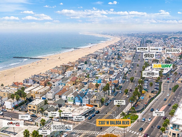 More Photos Of 2301-2307 W Balboa Blvd, Newport Beach Storefront For Sale