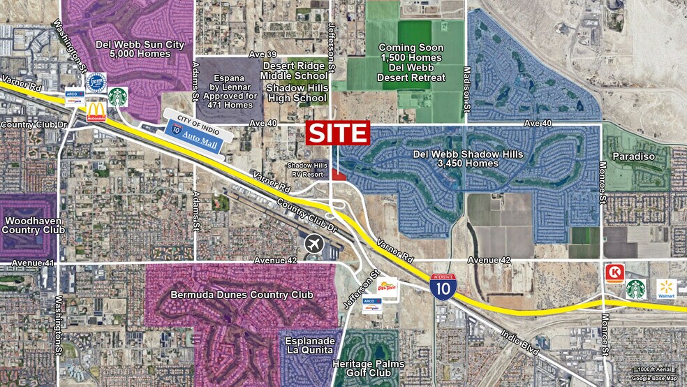 More Photos Of Jefferson St & I-10 Offramp, Indio Land For Sale