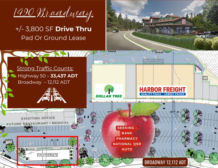 More Photos Of 1426-1480 Broadway, Placerville Freestanding For Lease