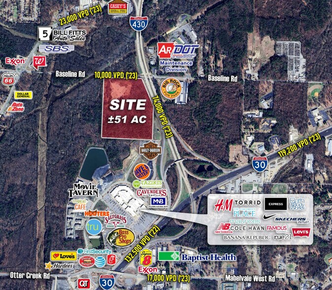 Primary Photo Of 11901 Baseline Rd, Little Rock Land For Sale