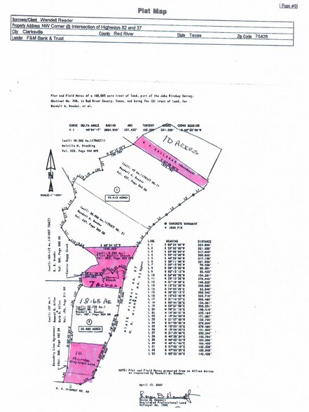 More Photos Of Intersection of 82 & Loop 37 hwy, Clarksville Land For Sale