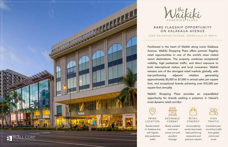 More Photos Of 2250 Kalakaua Ave, Honolulu Restaurant For Lease