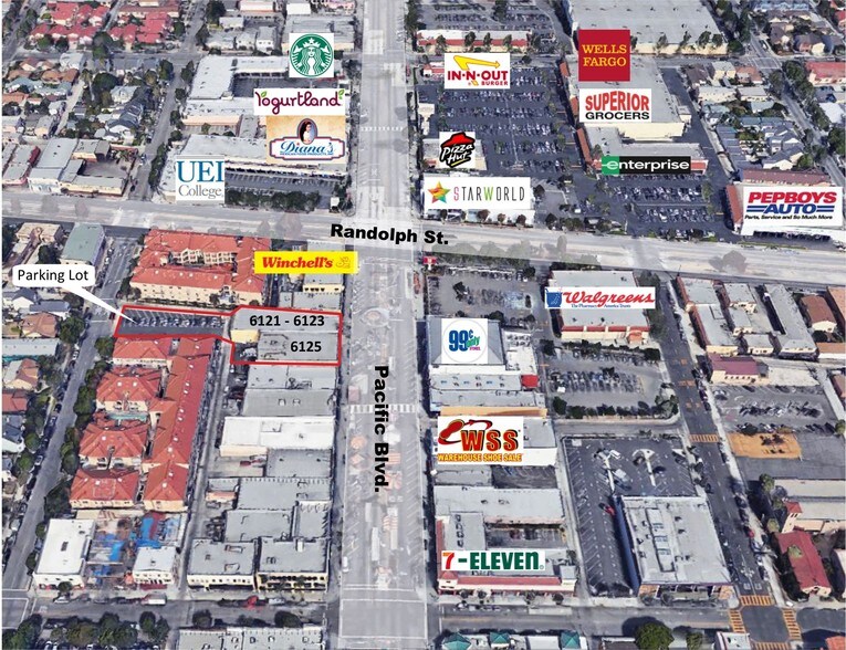 More Photos Of 6121-6125 Pacific Blvd, Huntington Park Storefront For Lease