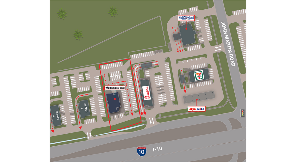 More Photos Of 4021 Interstate 10, Baytown General Retail For Sale