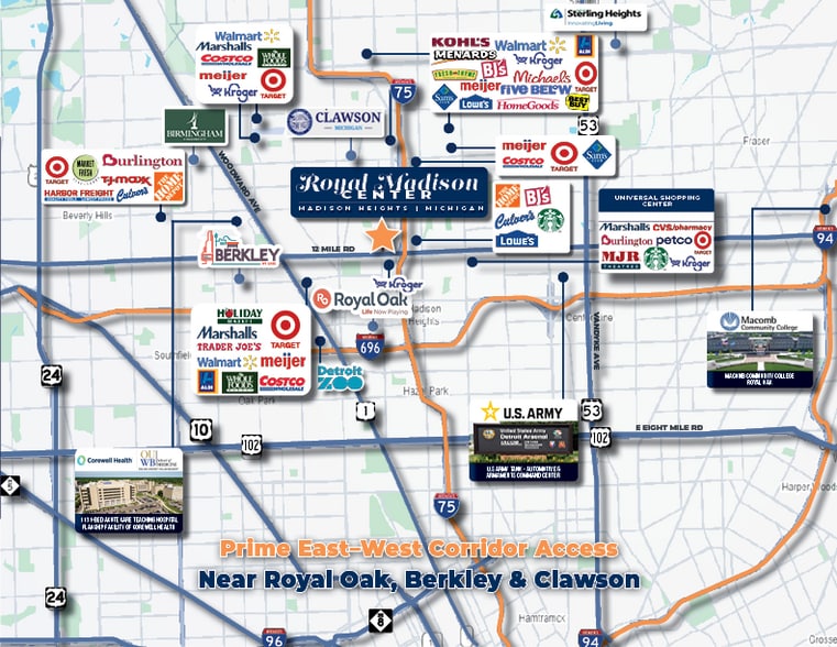 More Photos Of 29048-29098 N Campbell Rd, Madison Heights Freestanding For Sale