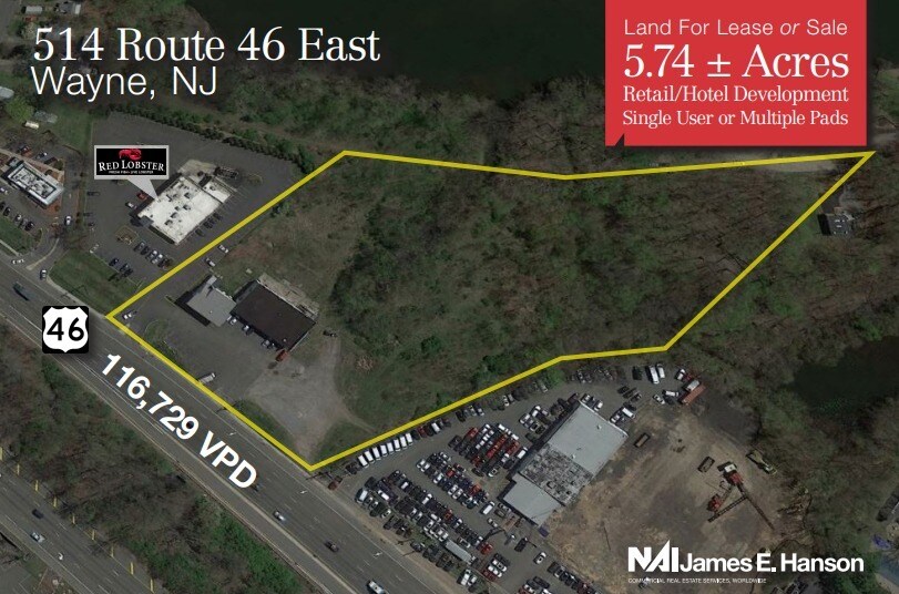 Primary Photo Of 514 Route 46, Wayne Land For Sale