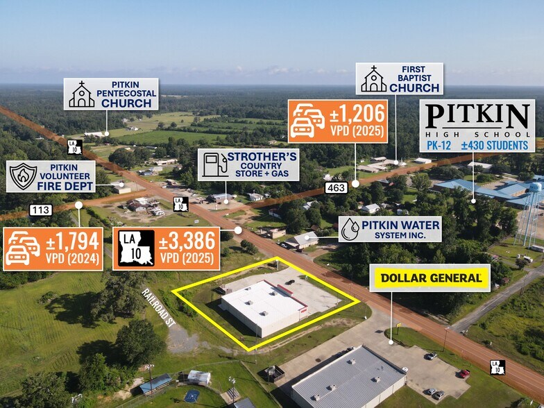 More Photos Of 12884 Highway 10, Pitkin Storefront Retail Office For Sale