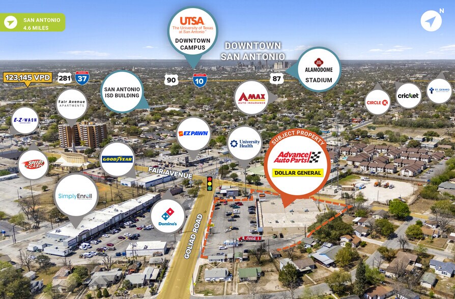 Primary Photo Of 110-114 Goliad Rd, San Antonio Storefront For Sale