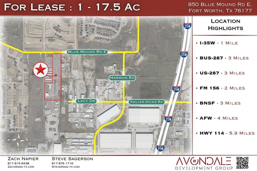 More Photos Of 850 Blue Mound Rd W, Haslet Industrial For Lease
