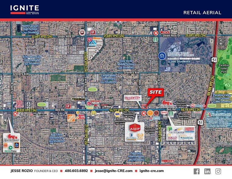 More Photos Of NEC Bell Rd @ 30th St., Phoenix Land For Lease