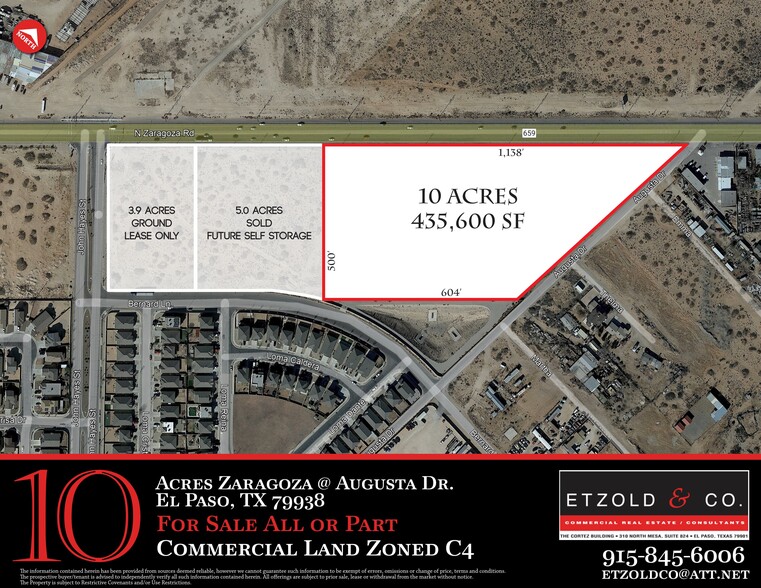 Primary Photo Of N Zaragoza Road @ Augusta Drive, El Paso Land For Sale