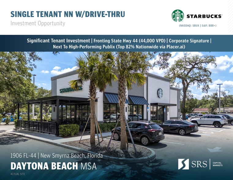 Primary Photo Of 1906 FL-44, New Smyrna Beach Fast Food For Sale