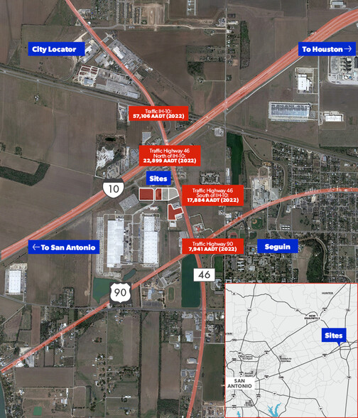 Primary Photo Of IH-10 & Hwy 46, Seguin Land For Sale