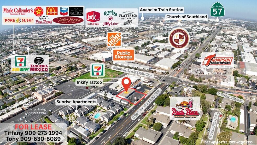 More Photos Of 138-140 E Taft Ave, Orange Freestanding For Lease
