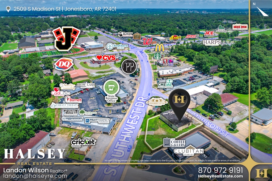 More Photos Of 2509 S Madison St, Jonesboro Storefront For Sale