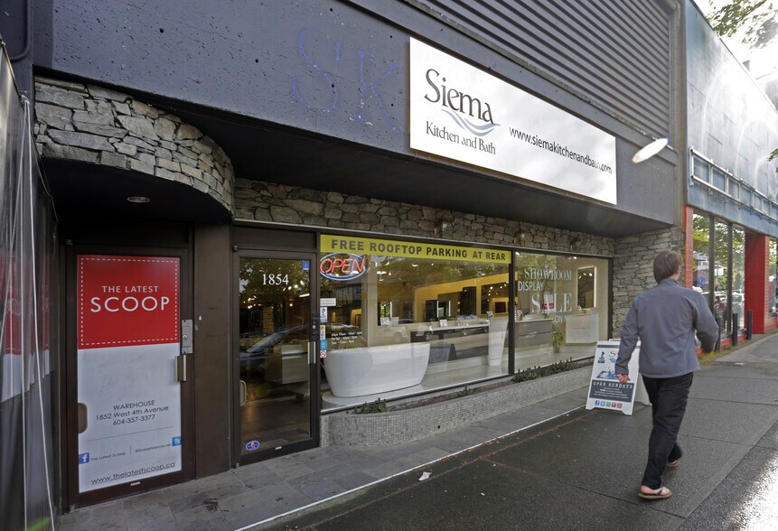 More Photos Of 1852-1864 4th Av W, Vancouver Storefront For Lease
