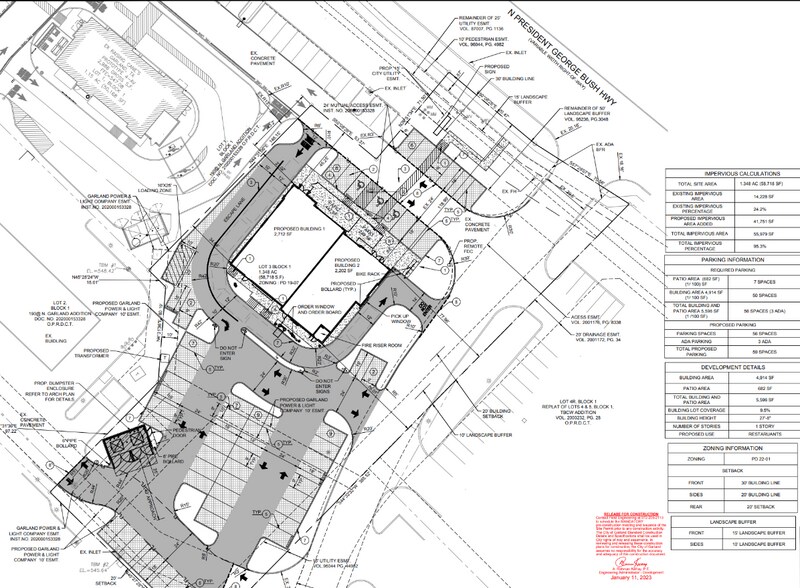 Primary Photo Of 5325 N President George Bush Hwy, Garland Fast Food For Lease