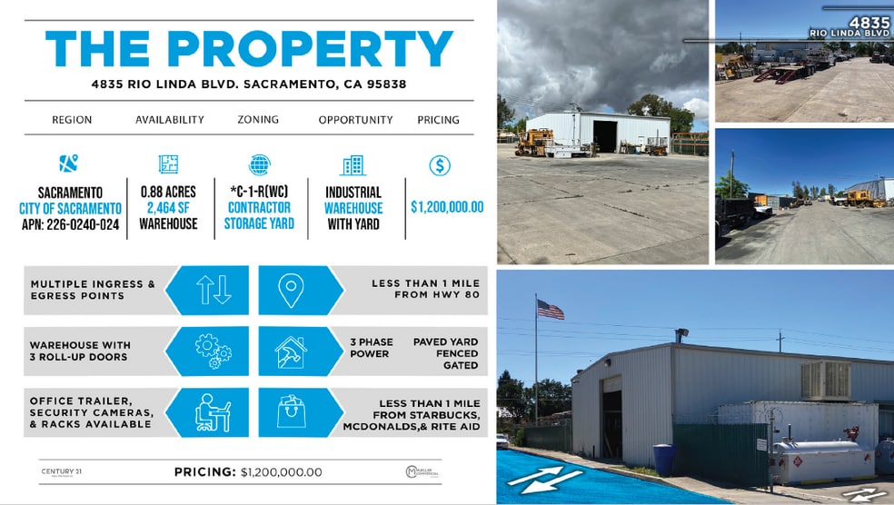 More Photos Of 4835 Rio Linda Blvd, Sacramento Warehouse For Lease