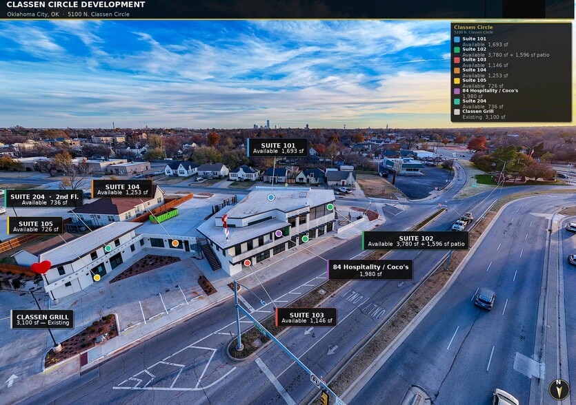 More Photos Of 5100-5114 N Classen Cir, Oklahoma City Freestanding For Lease