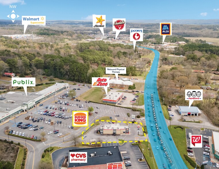 More Photos Of 3016 Allison Bonnett Memorial Dr, Hueytown Fast Food For Sale