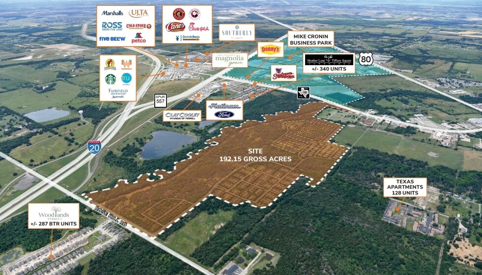 More Photos Of NEQ I-20 & Rose Hill Rd, Terrell Land For Sale
