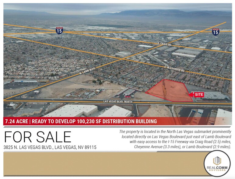 Primary Photo Of 3825 Las Vegas Blvd N, Las Vegas Land For Sale