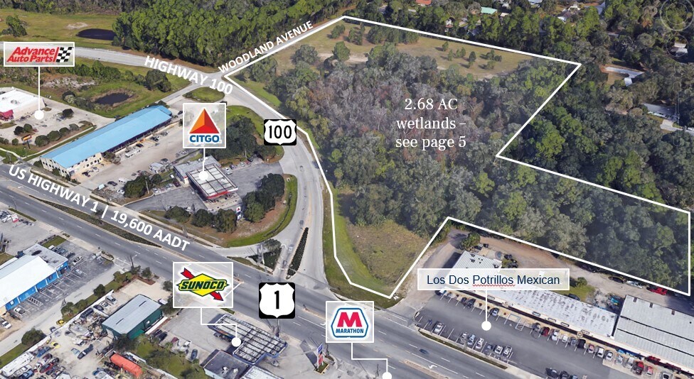 Primary Photo Of E Woodland St & SR 100, Bunnell Land For Sale