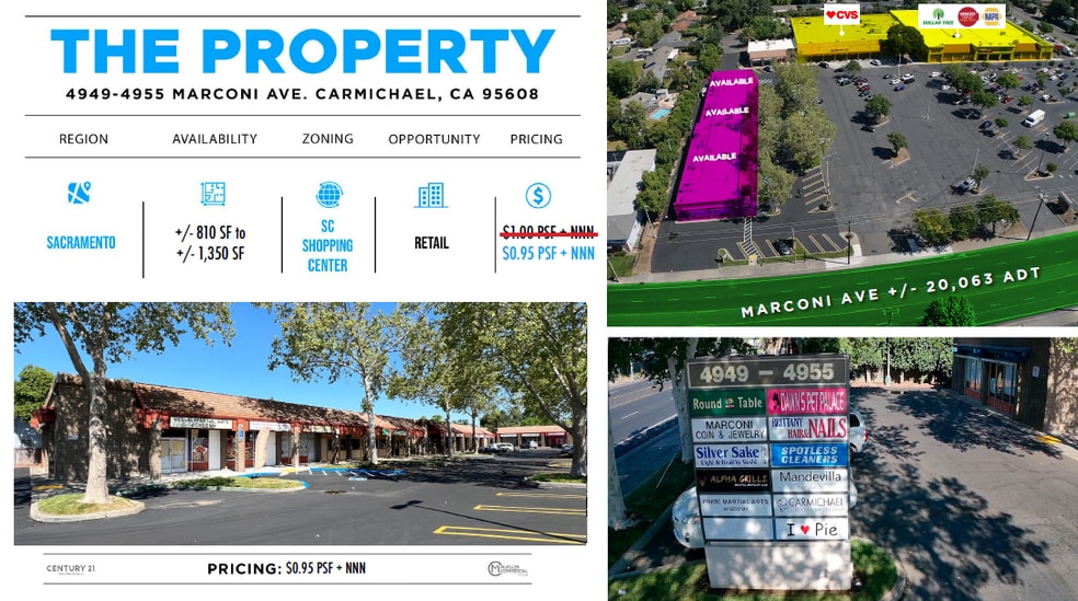 More Photos Of 4949-4955 Marconi Ave, Carmichael Unknown For Lease