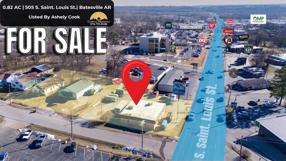 Primary Photo Of 505 S Saint Louis St, Batesville Land For Sale
