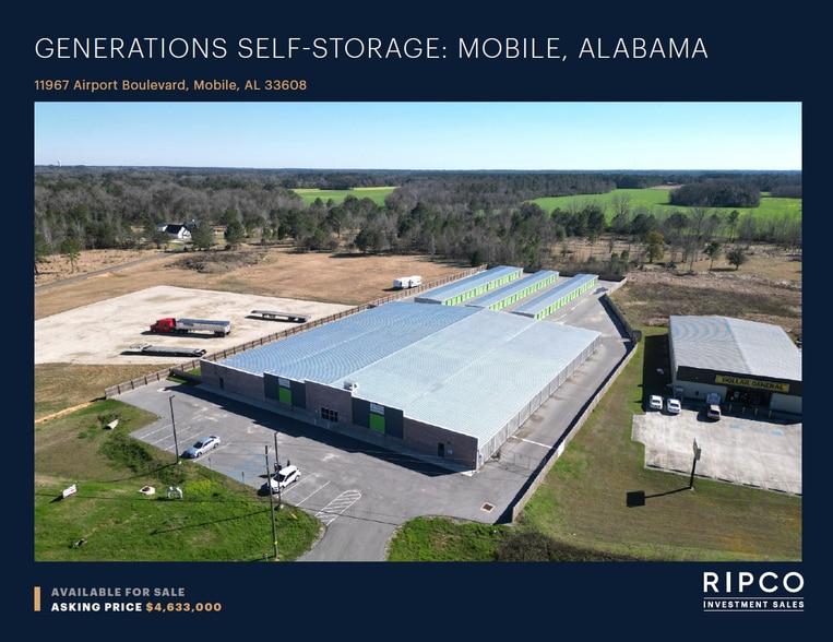 Primary Photo Of 11967 Airport Blvd, Mobile Self Storage For Sale