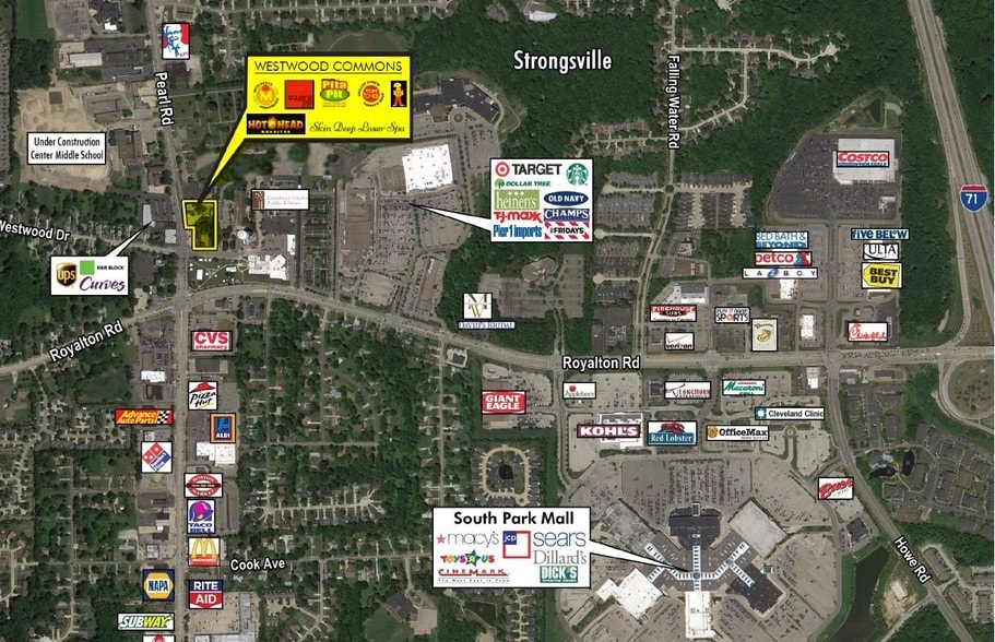 More Photos Of 13405-13485 Pearl Rd, Strongsville Freestanding For Lease